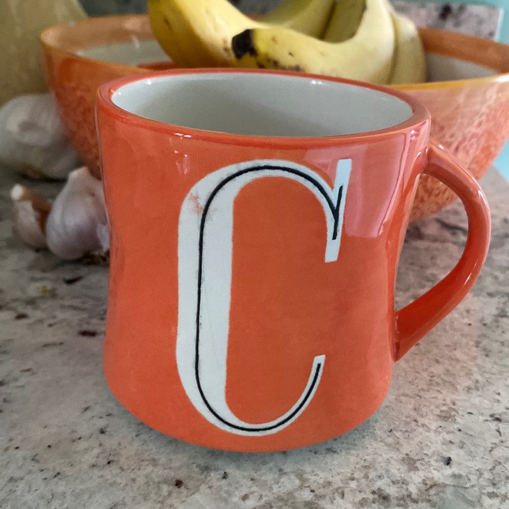 Anthropologie Initial Mug